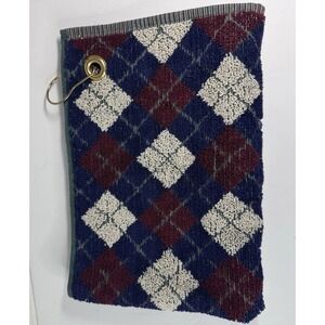 VINTAGE New Ralph Lauren Golf Club Towel Classic Polo Plaid 24"×17"